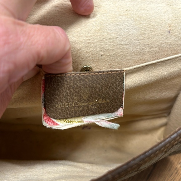 Gucci Beige/Brown GG Supreme Canvas & Leather
Vintage Accessory Edition Clutch - Picture 7 of 9